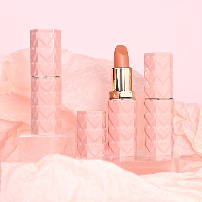 evpct 3Pcs Nude Beige Light Brown Orange Matte Lipstick Sets for Women 24 Hour Matt Matte Lipstick Long Lasting Waterproof and Smudge Proof Fall Color Lipstick Shades Dark Brown Lip Liner Set 01