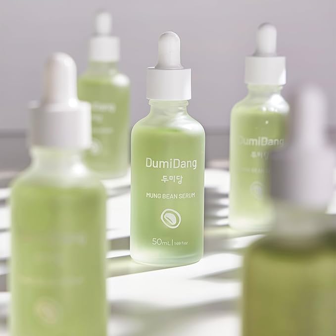 Mung Bean Serum - Korean Traditional Vegan Skincare Formula, Soothes & Detoxifies with Fermented Mung Bean Extract, Tea Tree oil and Green Tea Extract, 50mL | 1.69fl.oz.