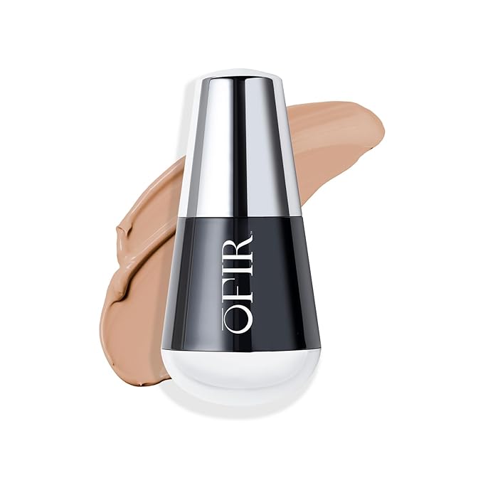 OFIR Skin Satin Medium Coverage Foundation | Buildable, Non-Creasing Finish | Vegan, Cruelty-Free, Paraben-Free Makeup | Blue Light Protection | 1 FL OZ (Sesame - Light Neutral)