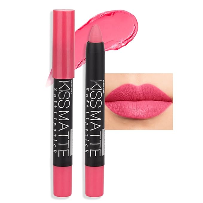 BINGBRUSH Smooth Longwear Lipstick Pack Set, Matte Color Stick Ultimate Lip Crayon for Makeup Collection - Waterproof Velvet Lipgloss Lip Stain (04#)