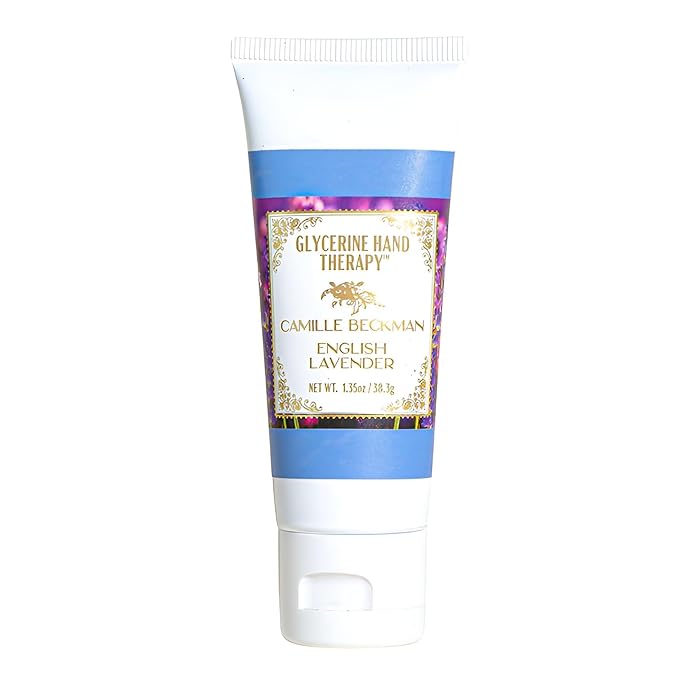Camille Beckman Glycerine Hand Therapy Cream, English Lavender, 1.35 Ounce