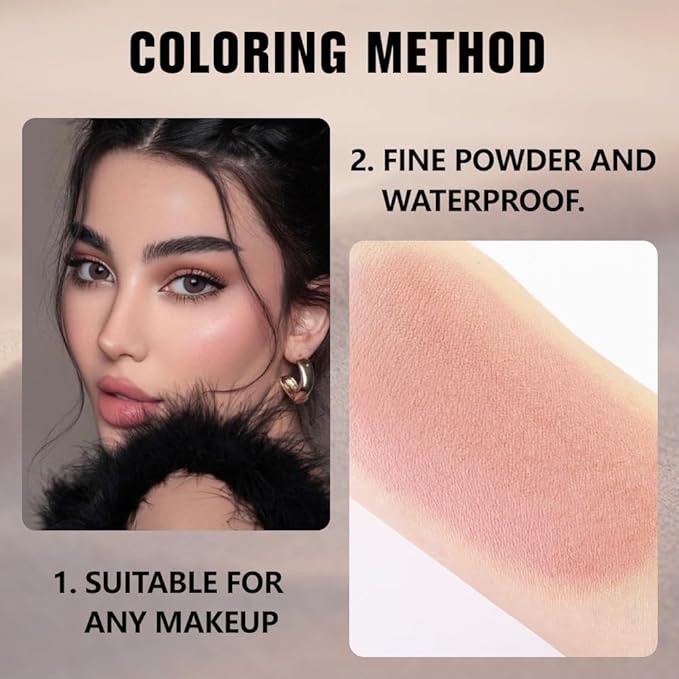 Light Smoked Beige Matte Single Eyeshadow Makeup Palette - Natural Single Matte Eye Shades | Creamy Pressed Powder for Easy Blending | Mini Travel Palette for Women | Everyday Eyeshadow Makeup