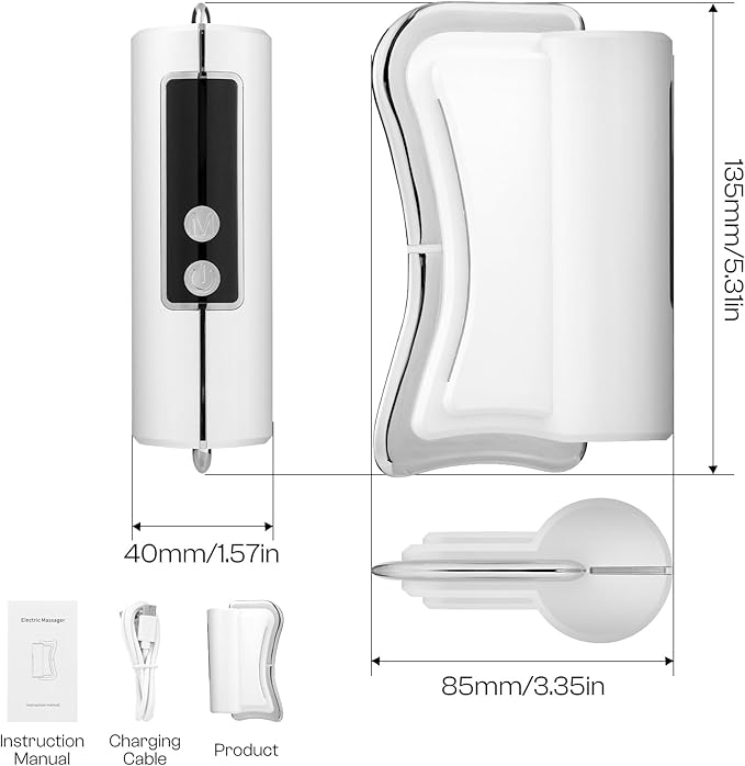 Muscle Scraper Tool Fit Face and Neck, Electric Guasha Tool for Face Relaxation & Skincare with Light-Care, Suitable Gifts for Woman Girlfriend and Wife