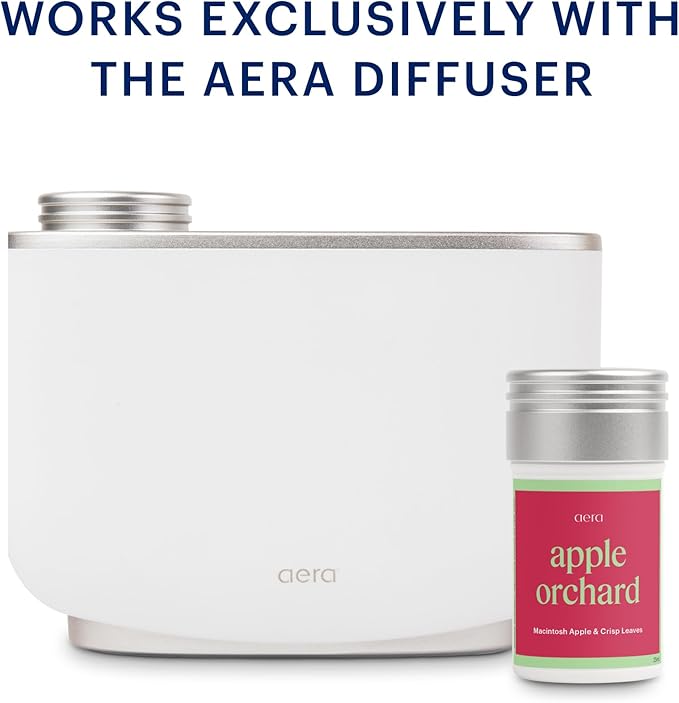 Aera Apple Orchard - Essential Oil for Home - Fruity Crisp Fragrance - Notes of Macintosh Apple and Orchard Leaves - Scent Refill - Works with The Aera Diffuser