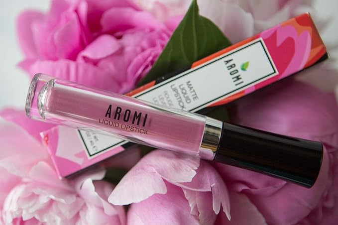 Aromi Matte Liquid Lipstick | Long Wear, Smudge Proof, Medium Pink Lip Color, Vegan, Waterproof, Day to Night, Velvety Finish (Poodle Skirt)