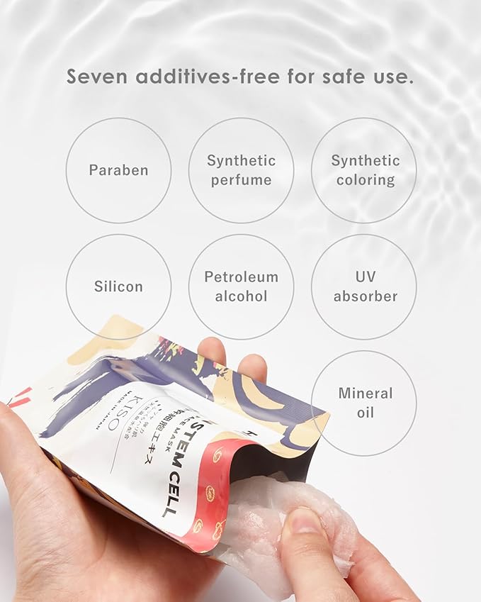 KisoCare Facial Sheet Mask (24 Pieces) 100% Pure Hot Spring Water, No Added Water Moisturizing Skincare