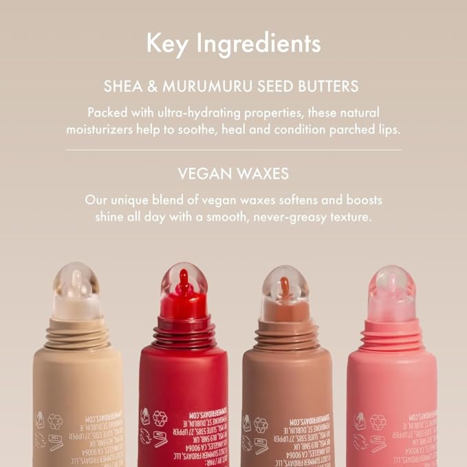 Summer Fridays Tinted Lip Butter Balm - Conditioning Vegan Lip Balm for Instant Moisture, Shine & Hydration - Softening & Soothing Skincare - Vanilla Beige (.5 Oz)