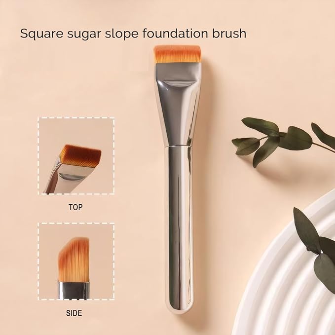 Foundation Brush for Liquid Makeup,Concealer Brush,Cosmetic Brush,Kabuki Brush, Premium Soft Bristles,Doesn't Soak Up Powder For Creams,Facial Mask,Liquids,Mask Cosmetic Makeup Tool