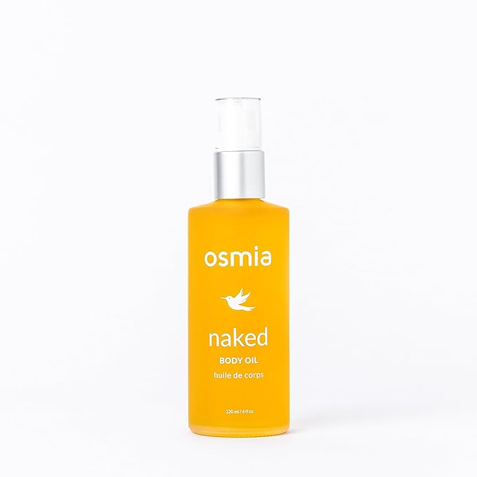 Osmia Skincare - Natural Naked Body Oil | Rosehip, Borage, + Sweet Almond Oils | Soften, Smooth, Nourish | Clean Beauty For Healthy Skin (4 fl oz | 118 ml)