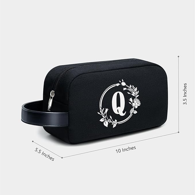 TOPDesign Personalized Initial Canvas Tote Bag, for Wedding, Birthday, Beach, Perfect Gifts for Women, Mom, Teachers, Friends