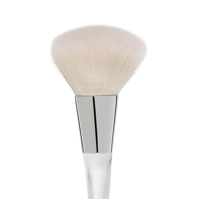 e.l.f. Precision Powder Brush, Large Shaped Makeup Brush For Pressed & Loose Powder, Bronzer, Highlighter & Blush, Vegan & Cruelty-Free