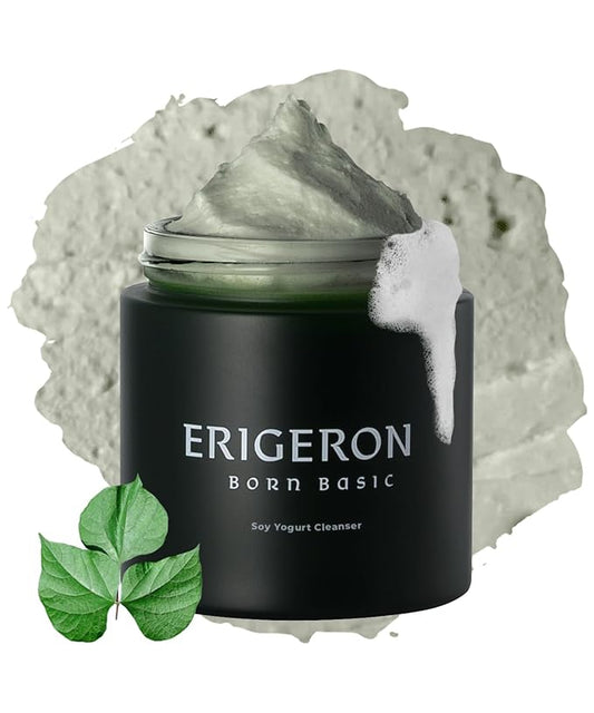 Heartleaf Facial Cleanser, Face Mask, Greek Yogurt Cleanser, Soothing, Deep Pore Scrubber & Face Wash with Green Tea, Blackhead Remover, Korean Skin Care (3.38 fl.oz.)