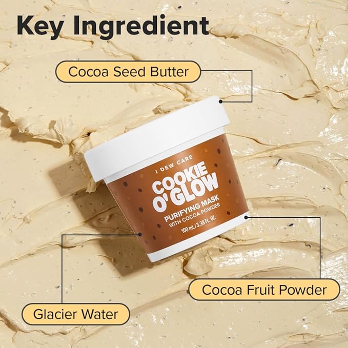 I DEW CARE Wash Off Face Mask Set - How Dough I Look | Headband, Hyaluronic Acid Skincare Essentials, Moisturizing, Soothing, Deep Cleansing, for Dry Sensitive Skin, Stocking Stuffers, 3.38 Oz