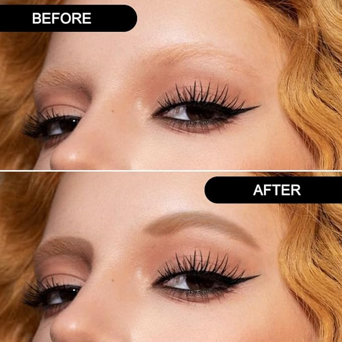 Eyebrow Powder Dark Brown Medium Brown Kit,Eye Brow Powder for Women with Brow Brush,Long-Lasting Waterproof Three Colors Brow Filler Get Full Defined Natural Brows,Brown Eyebrow Powder Makeup