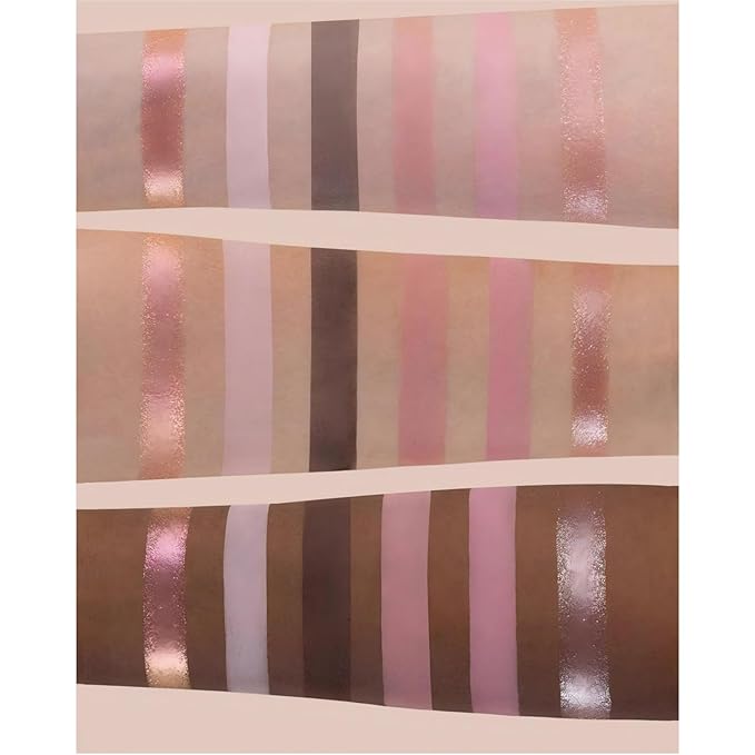 Flower Knows Swan Ballet Six-Color Makeup Palette,Eyeshadow,Blush,Highlighting & Contour All-in-One Face Makeup Palette with 4 Matte+2 Shimmer Pink Shades(03 Pink Swan,0.23 Oz)