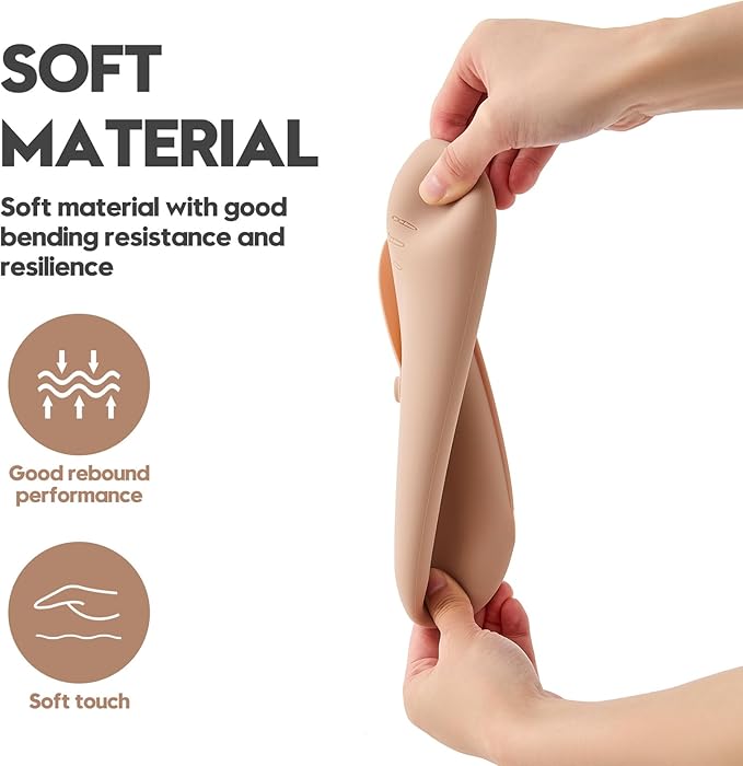 Silicone Makeup Brush Holder，Travel Makeup bag-Soft Portable Cosmetic Face Brushes Holder，Large Travel Makeup Brush Case with Anti-Fall Out Magnetic Closure