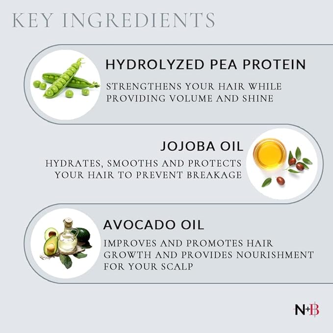 N+B Core Collection | Paraben-Free | For All Hair Types and Textures | Strengthens and Hydrates | Made in the USA (Conditioner 10oz)