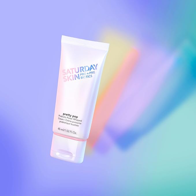 Saturday Skin Pretty Pop Prebiotics & Probiotics whipped Moisturizing Cream Nourishing Allure Best of Beauty K-Beauty Winner 2020 (1.52 Fl Oz)