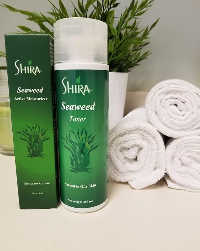 Shira Seaweed Active Moisturizer – Hydrating Face Cream for Oily Skin – Lightweight, Fast-Absorbing & Nourishing – Supports Tissue Regeneration, Balances Oil, Softens & Refreshes Skin – 50ml