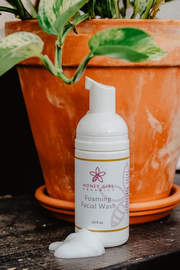 Honey Girl Organics Foaming Facial Wash, 3.5 fl oz