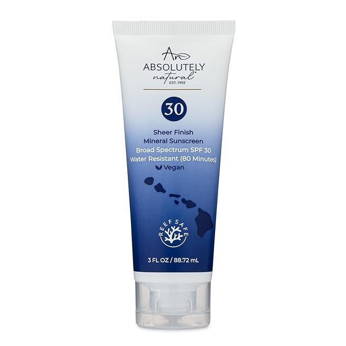 SPF 30 Mineral Sunscreen - Broad Spectrum Water Resistant Moisturizer Lotion For Body & Face - With Non-Nano Zinc Oxide, Vitamin E, & Antioxidants - Made in USA, 3 Oz