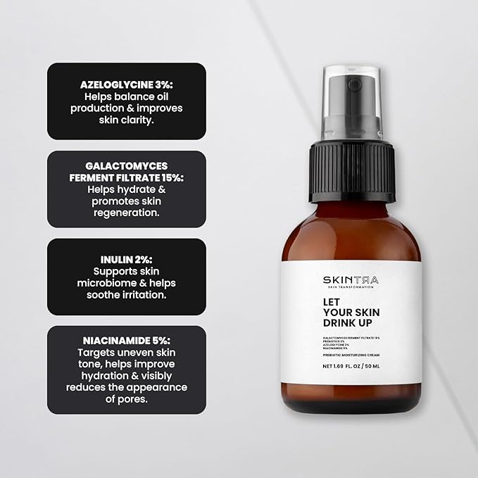 Prebiotic Nourishing Cream - Intense Regeneration & Hydration - Microbiome Balancing Formula – Reusable Packaging – Supports Forest Restoration – 50 ml/Net 1.69 Fl. Oz