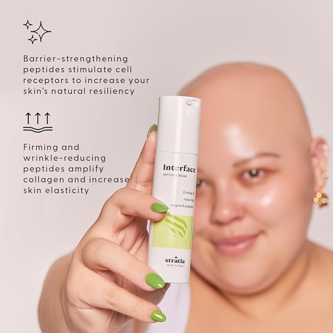 Stratia Interface Daily Moisturizer with Peptides for Hydration & Repair, Suitable for All Skin Types, 1.70 Fl Oz (Pack of 1)