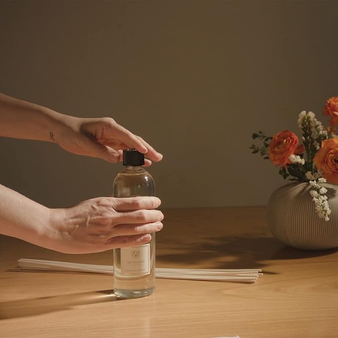 Dr. Vranjes - Ginger Lime 500 ml Refill + Double Pack of White Sticks (3 Pieces Bundle)- Luxury Home Fragrance, Made in Italy, Main Scent: Fruity, Olfactory Pyramid: Lime, Ginger, White Pepper