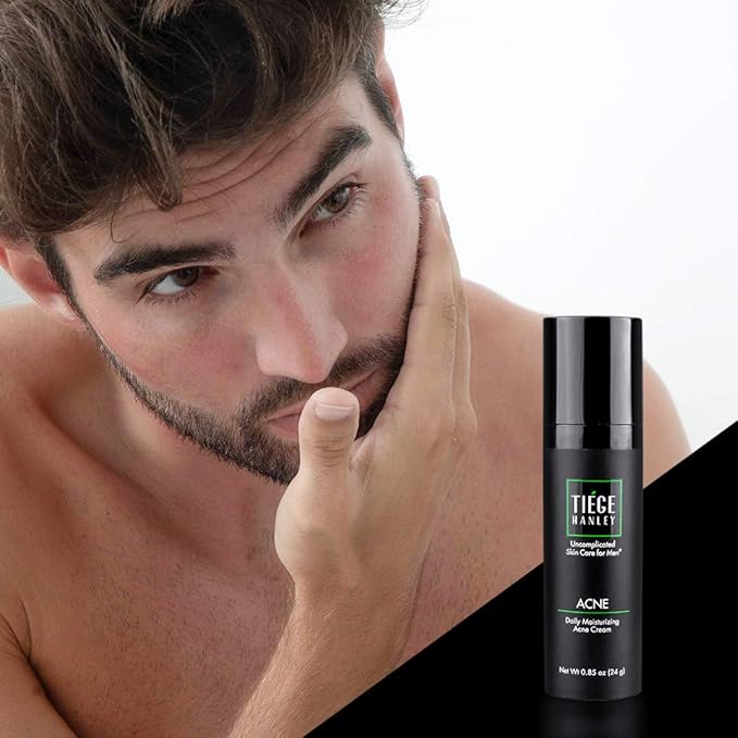 Tiege Hanley | Acne System Level 2 | Dermatologist Recommended Formula: Face Wash, AM Moisturizer with SPF20, Exfoliating Scrub and 1.6% Salicylic Acid Cream 2X | Uncomplicated Skin Care for Men