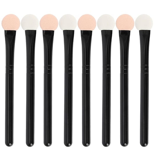 Eyeshadow Applicators Double Sided Sponge Makeup Brushes Reusable 8Pcs Round Foam Eye Shadow Applicator Sticks Brush Set Washable