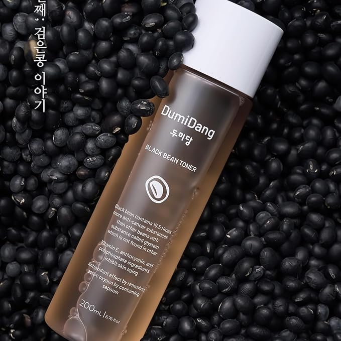 Black Bean Essence Toner - Korean Traditional Vegan Skincare Formula, Anti-Aging &Youthful Skin with Fermented Black Bean Extract, 200mL | 6.75fl. oz.