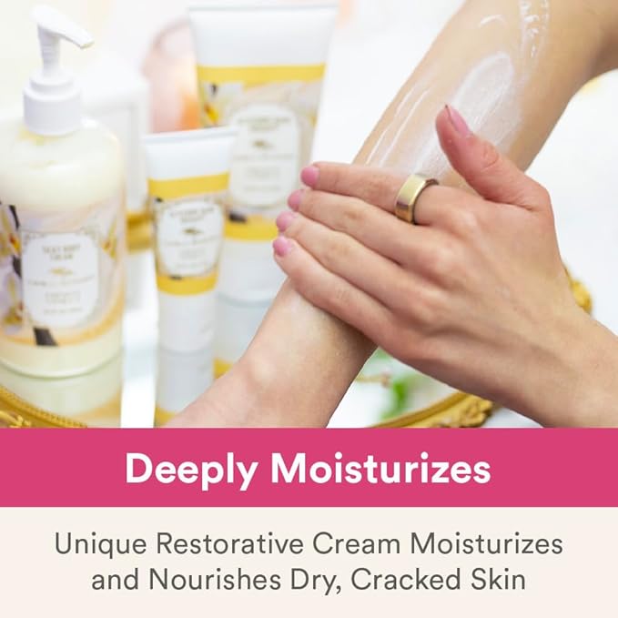 Camille Beckman Glycerine Hand Therapy Cream, Strawberry Italian Soda, Ultra Moisturizing Hand Cream for Dry, Cracked Hands, Non-Greasy, Paraben-Free, Made in USA, 6 Ounce