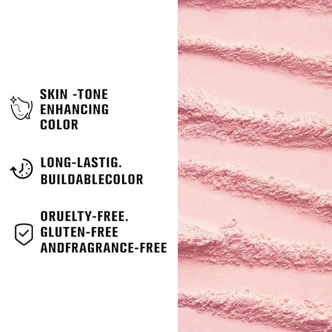 AMY'S DIARY Matte Eyeshadow, Lavender Pink Eyeshadow, Ultra-fine Lightweight Powder, Multiuse Blendable Eye shadow and Blush Makeup, Daily Matte Warm Tone Eyes Makeup, Half Pink (02#)