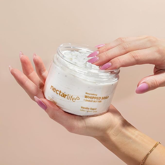 Nectar Life Whipped Soap and Shave Butter (10 Ounce, Vanilla)