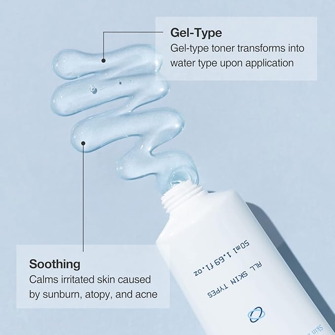 Toning Gel – Premium Hydrating Gel Toner with Centella & Licorice Root Extracts, Adenosine Anti-Wrinkle, Soothing Care for Dry & Sensitive Post-Treatment Skin. 1.69 fl.oz (50ml)