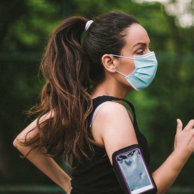 DR.MOXA Face Masks Disposable 100 Pack, PFE>95%, 3 Ply Protection Face Masks for Adults General Use