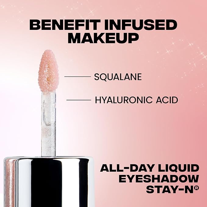 Sacheu Liquid Eyeshadow STAY-N Longwear Eye Makeup — Buildable Highly Pigmented & Blendable Eye Shadow Cream in Matte & Shimmer Finishes, Candy Dipp’d