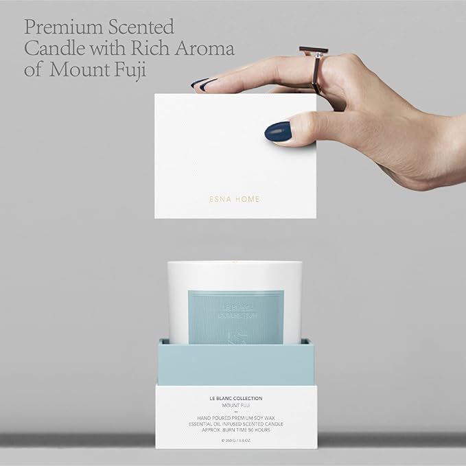 Luxury Scented Candle Hand Poured All Natural Soy Wax Essential Oil Stress Relief Candle for Home Scented Aromatherapy Birthday Gifts for Women Christmas Gifts for mom Couples 50 hrs