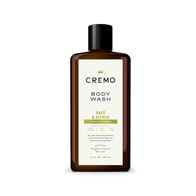 Cremo Body Wash Men, Sage and Citrus , 16 Fl Oz