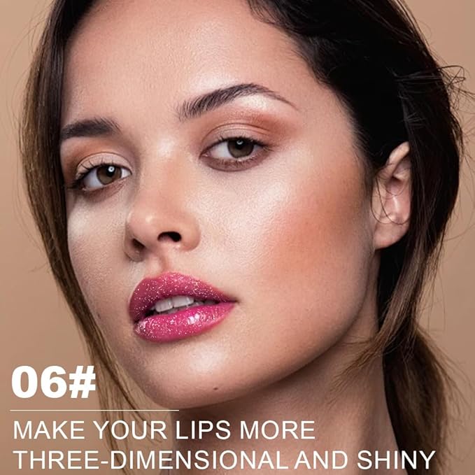 Kaely Glitter Metallic Lipstick, Shimmer Metallic Lipsticks for Women, High Pigmented Lip Gloss Long Lasting Waterproof Smudge Proof 24 Hour, Halloween Makeup, Vegan & Cruelty-Free, 06