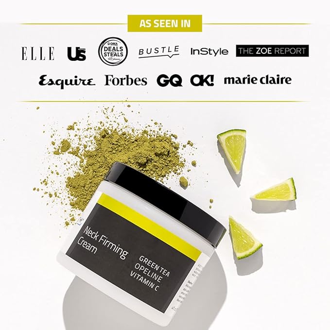 YEOUTH Neck Cream with Vitamin C, Neck Firming Cream for Women and Men, Firming Moisturizer Targets Double Chin, Décolletage, and Chest 2oz