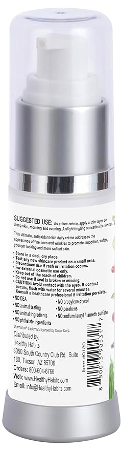 Healthy Habits Rejuv Crème with Plant Stem Cell - An All Natural, Safe and Effective Formula to Support Anti-Aging Skin Care