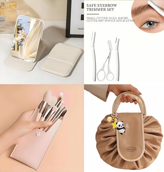 33 Color Eyeshadow Palette with Blush & Highlighter – Professional All-in-One Makeup Set for Eyes & Face | Matte, Metallic & Glitter Shades | Travel-Friendly Beauty Gift Set