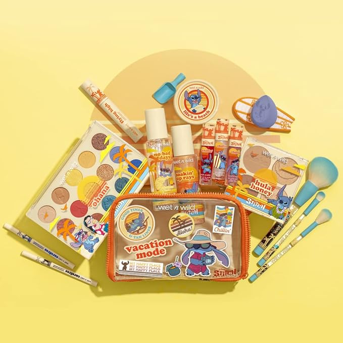 wet n wild Disney Lilo And Stitch Highlighter Face Makeup Palette, Hula Honey Glow