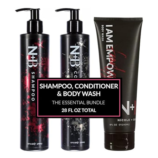 N+B Core Collection | Paraben-Free | For All Hair Types and Textures | Strengthens and Hydrates | Made in the USA (Shampoo/Conditioner/Body Wash)