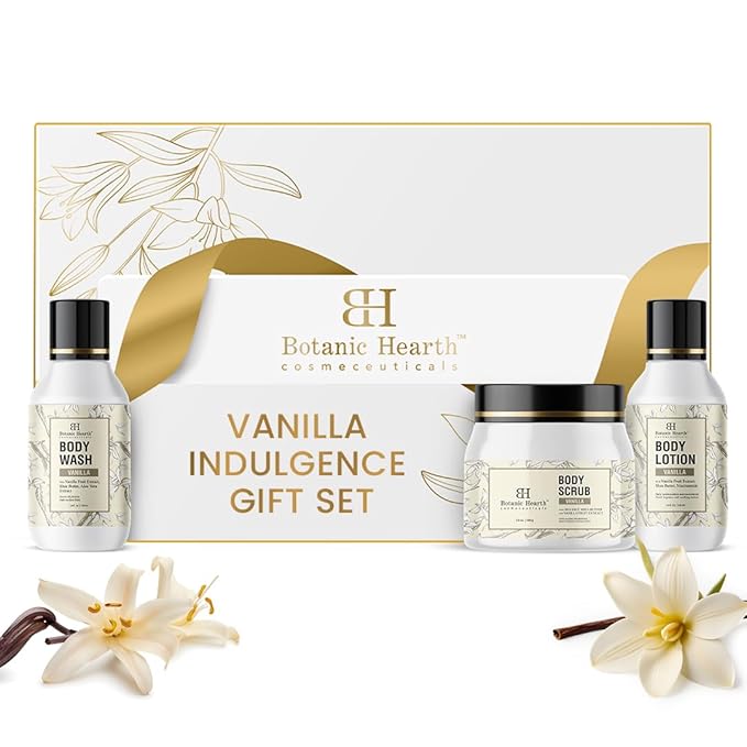 Gift Set For Women & Men | Body Scrub, Moisturizing Body Wash, Nourishing Body Lotion | 3|Piece Set | Birthday, Wife, Girlfriend, Sister | 12.2 Fl Oz