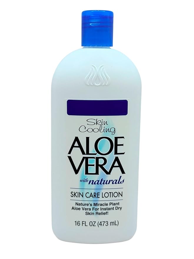 Aloe Vera Skin Care Lotion (16 oz) - Pack 3 – Soothing Moisturizer with Pure Aloe Vera – For Dry, Sensitive Skin – Lightweight, Non-Greasy, Instant Dry Skin Relief