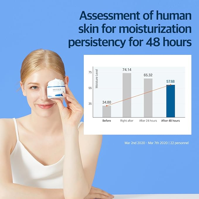 ROUND LAB Birch Juice Moisturizing Cream 2.7 Fl Oz, 48-Hour Deep Hydrating Face Moisturizer with Birch Sap & Vita Hyaluronic Acid for Acne-Prone Skin, Reduces Sebum, Oil, Blackheads, Korean Skin Care