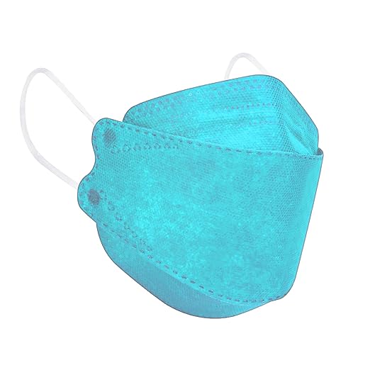 KN95 Face Masks for Adults 50 Pack, Individually Wrapped, 5-Ply Blue Disposable Face Mask Against PM 2.5 Smoke & Dust, Filtration Efficiency 95%