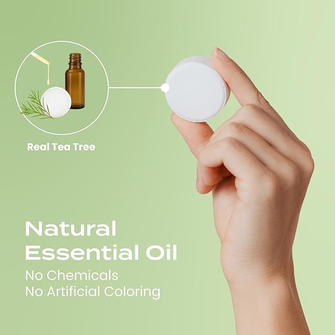 Body Restore Shower Steamers Aromatherapy 15 Pack - Birthday Gifts for Women, Men, Travel Essentials, Stress Relief, Relaxation, Self Care, Bath Bombs - Tea Tree